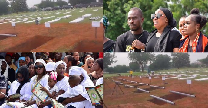 Photos from the funeral of 22 soldiers k!lled in Niger state